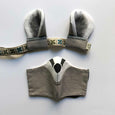 badger costume mask and ears set