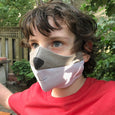 grey wolf face mask