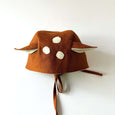 linen baby fawn bonnet
