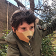 brown bear face mask